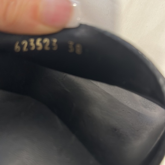 BALENCIAGA PISCINE B-B LOGO BLACK LEATHER SLIDES WITH BOX - Picture 10 of 15